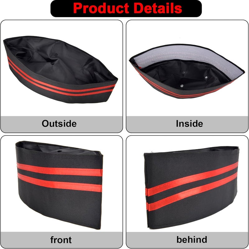QZUnique Chef Hat Unisex Elastic Kitchen Cooking Chef Cap Adult Adjustable Baking Hat Reusable Food Service Hair Nets - Image 3
